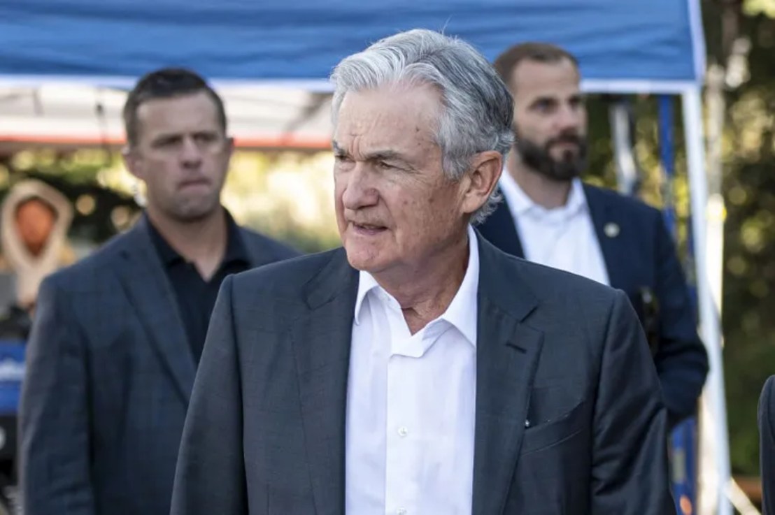 Jerome Powell, chairman of the Fed, at last year's Jackson Hole symposium. Photographer: David Paul Morris/Bloomberg via Getty Images