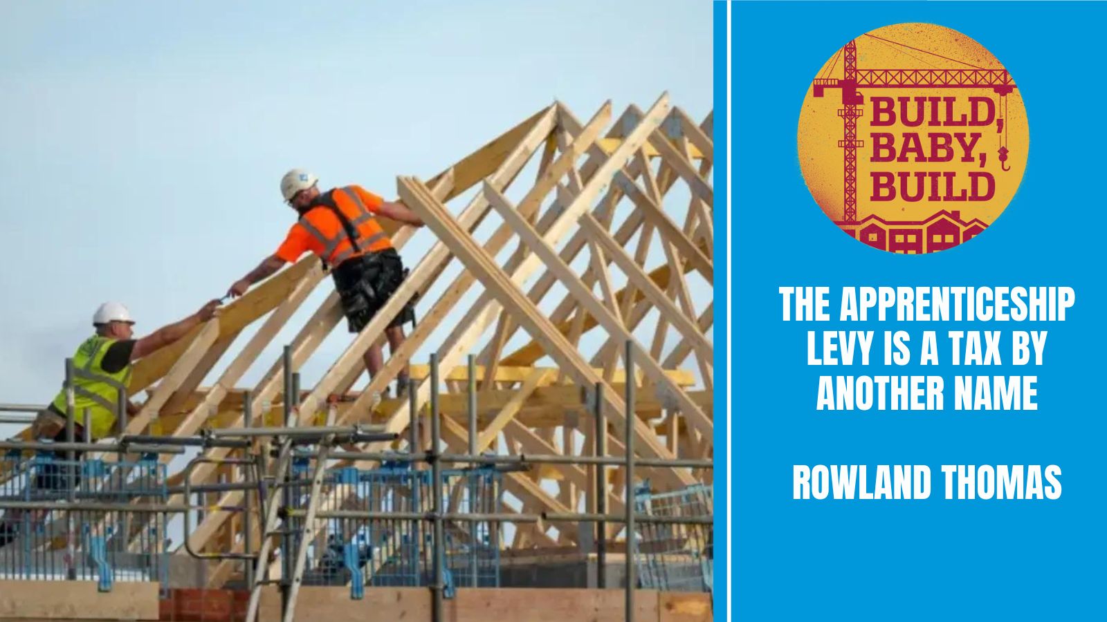 Build, Baby, Build: The Apprenticeship Levy is a tax by another name