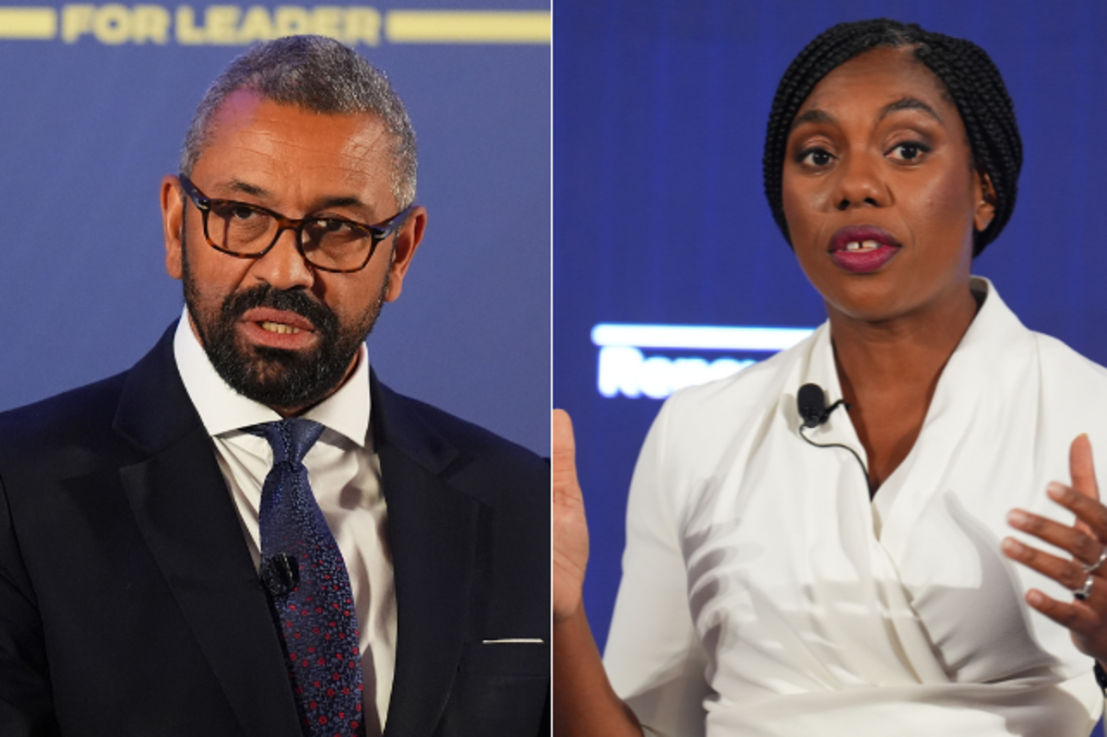Kemi Badenoch and James Cleverly both officially launched their leadership campaigns today. Photos: PA