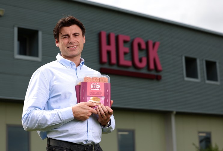 Jamie Keeble, sales director of the family-owned sausage business Heck! Food.