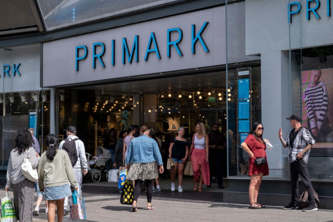 Primark's UK revenue increased by four per cent during the period.