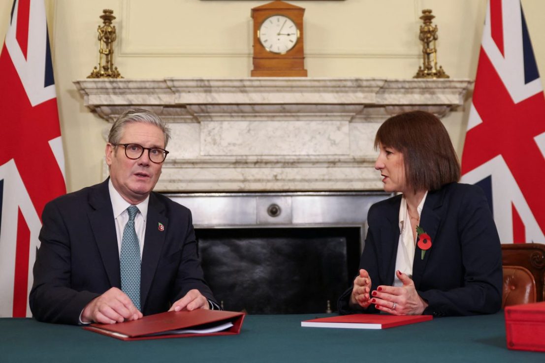 Prime Minister Sir Keir Starmer meeting Chancellor of the Exchequer Rachel Reeves at Downing Street. Hollie Adams/PA Wire