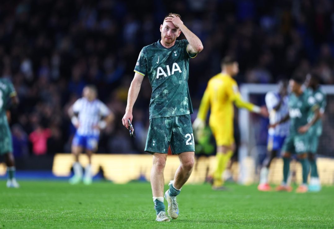 Tottenham infuriated Ange Postecoglou by letting a two-goal lead slip as they lost 3-2 at Brighton