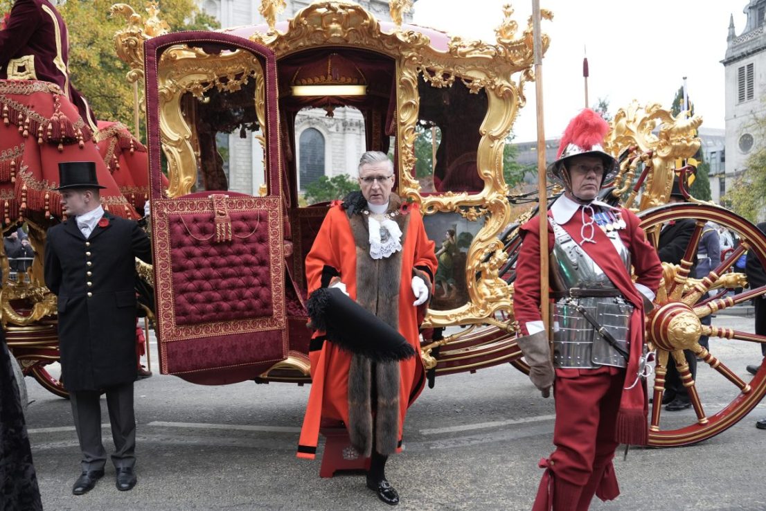 Alastair King, the 696th Lord Mayor of the City of London during the Lord Mayor's Show in the City of London. Picture date: Saturday November 9, 2024. Stefan Rousseau/PA Wire