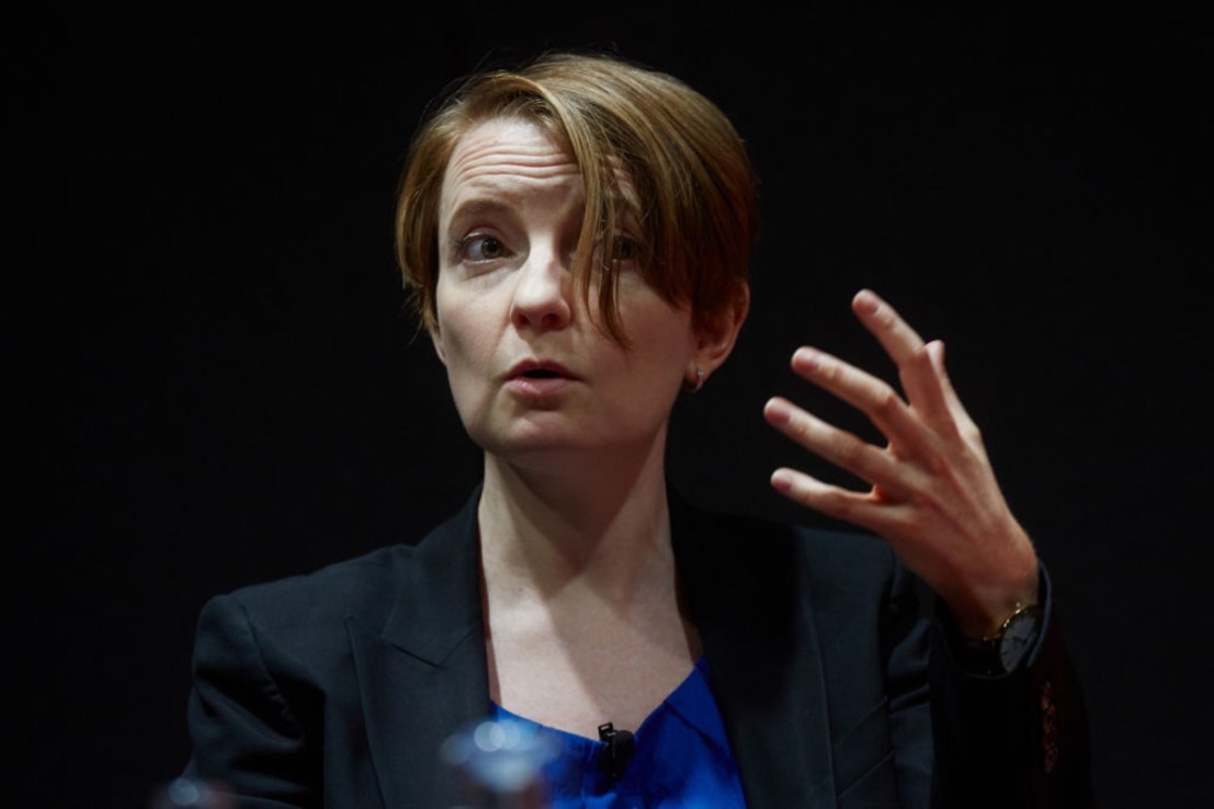 Clare Lombardelli. (Photographer: Olivia Harris/Bloomberg via Getty Images)