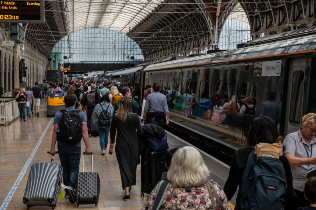 GWR services to and from London Paddington have been hit. (Photo by Chris J Ratcliffe/Getty Images)
