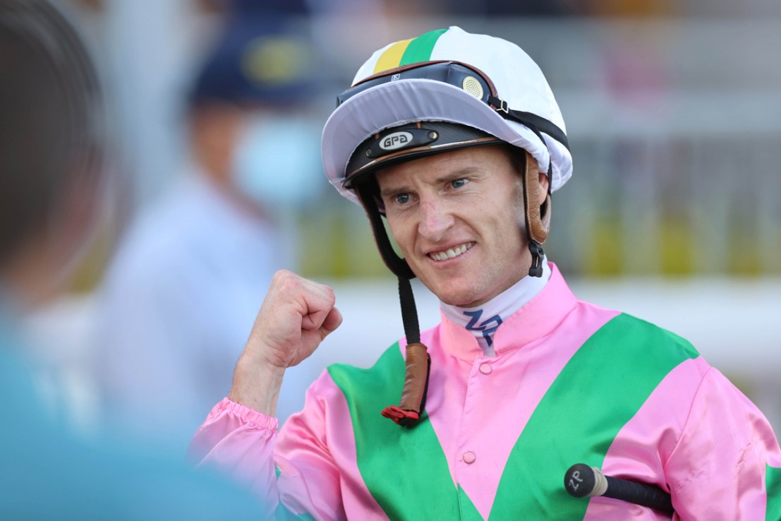 Zac Purton leads the Jockeys’ Championship with 40 wins
