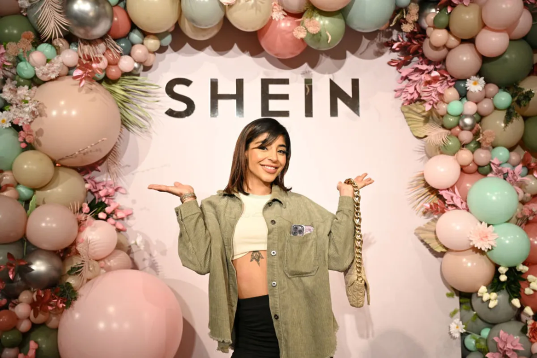 Shein is set to float on the London Stock Exchange in 2025. Manrika Khaira attends the launch of the Shein pop-up shop on 23 March, 2023, in Birmingham, England. (Photo by Shirlaine Forrest/Getty Images for Shein)