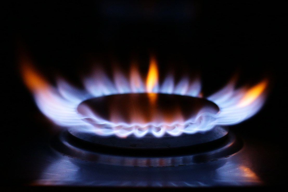 A lit ring on a gas hob at a home in north London.  PA Photo. See PA story ENERGY Gas. Photo credit: Yui Mok/PA Wire