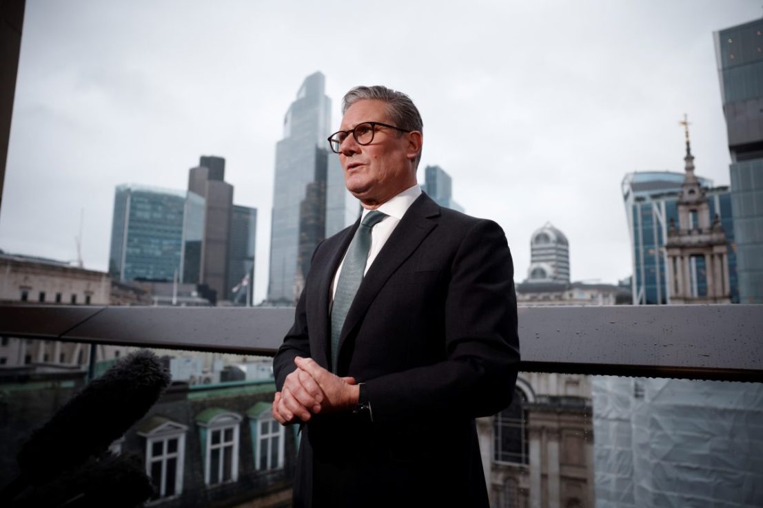 Prime Minister Sir Keir Starmer during an interview following a business meeting with top executives from some of Britain's major businesses in central London. Benjamin Cremel/PA Wire