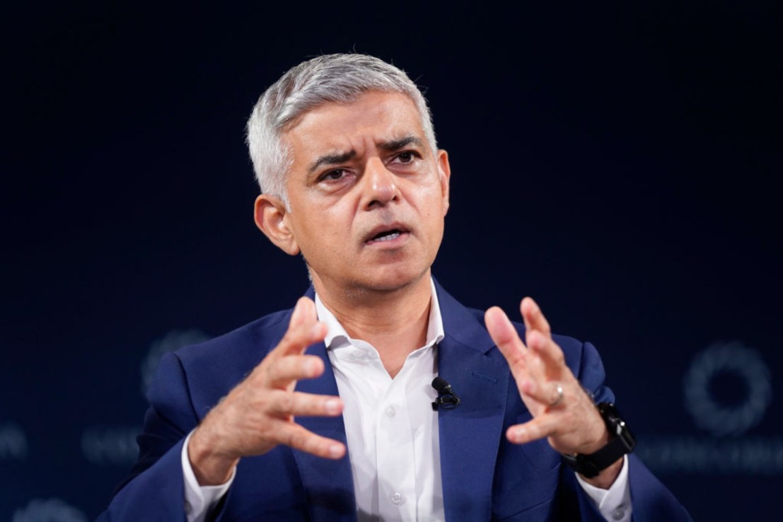 The mayor of London, Sadiq Khan, is opposed to a third runway at Heathrow.  (Photo by Riccardo Savi/Getty Images for Concordia Summit)