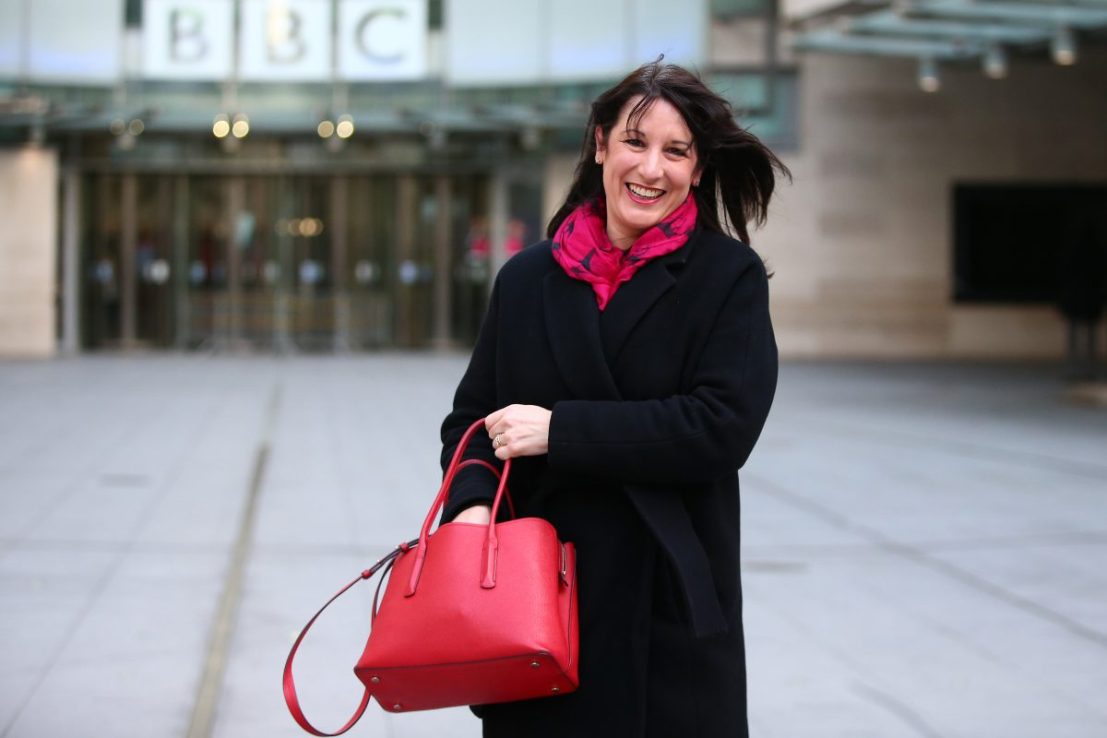 LONDON, ENGLAND - JANUARY 31: Rachel Reeves, Shadow Chancellor of the Duchy of Lancaster, outside BBC Broadcasting House on January 31, 2021 in London, England. (Photo by Hollie Adams/Getty Images)
