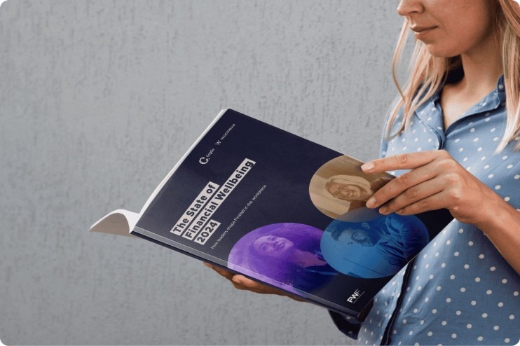 woman reading wagestream report