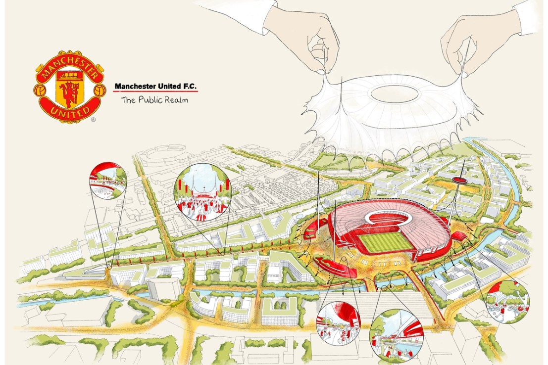 Manchester United plan to build a new £2bn stadium (Image: Foster + Partners)