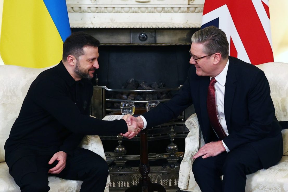 The UK will consider a new funding model for weapons in Ukraine.