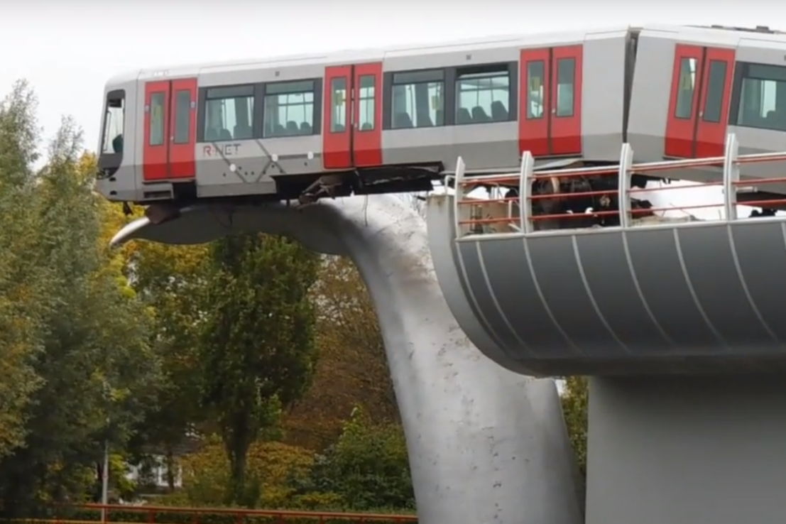 The power of art, symbolised by a Rotterdam metro saved by a whale's tail (Kim Naomi/Wikimedia Commons)