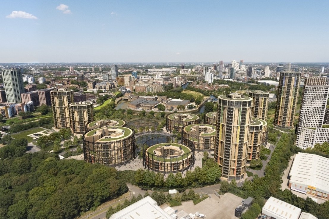 The proposed Bromley-by-Bow gasworks scheme. Credit: St William