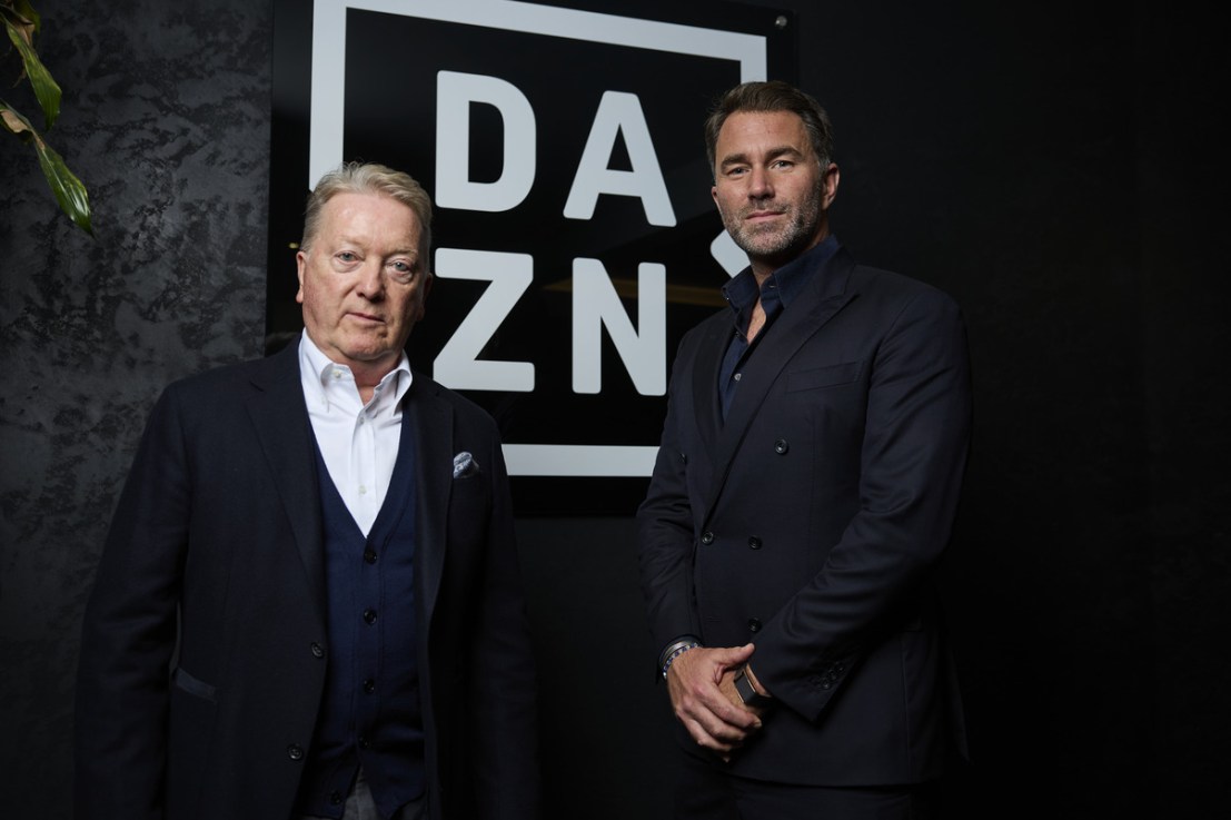 Frank Warren and Eddie Hearn have buried the hatchet and are now both signed to Dazn (Picture: Mark Robinson)
