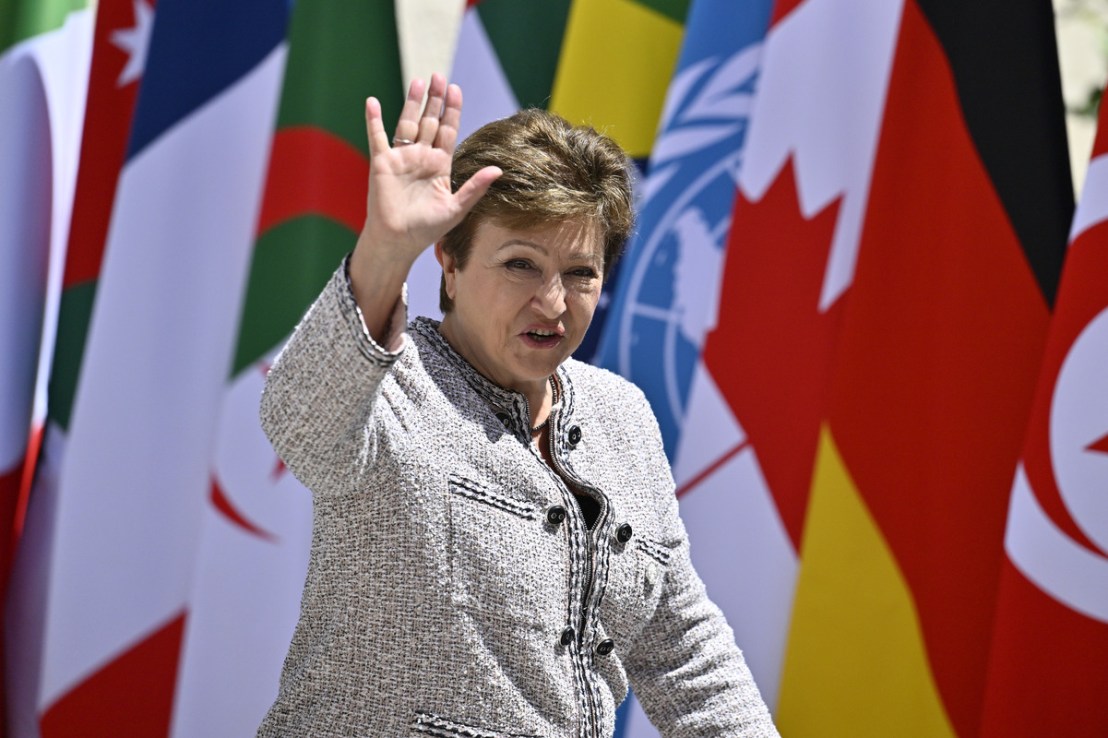 Kristalina Georgieva, managing director of the International Monetary Fund (IMF) (Photo by Antonio Masiello/Getty Images)