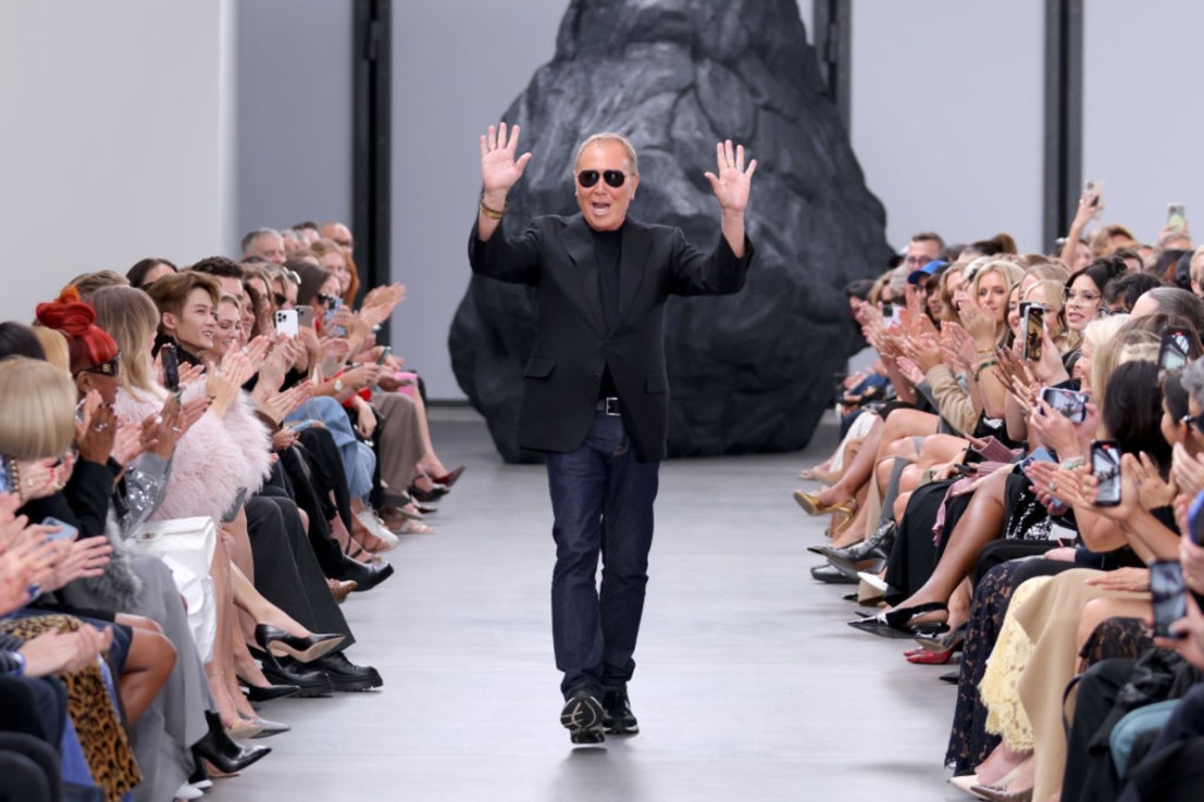 Designer Michael Kors walks the runway finale during Michael Kors Collection Spring/Summer 2025 Runway Show at The Shed on September 10, 2024 in New York City. (Photo by JP Yim/Getty Images for Michael Kors)