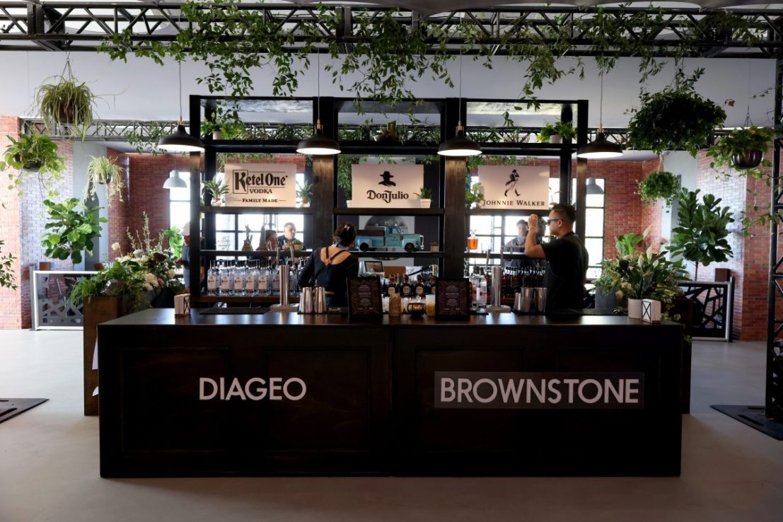 A view of Diageo and Brownstone during the Food Network New York City Wine & Food Festival (Photo by Rob Kim/Getty Images for NYCWFF)