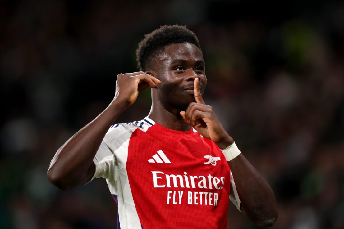 Bukayo Saka signed a new contract with Arsenal in summer 2023