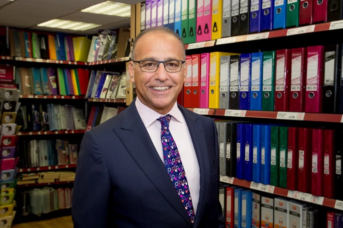 Theo Paphitis is the owner of Ryman.