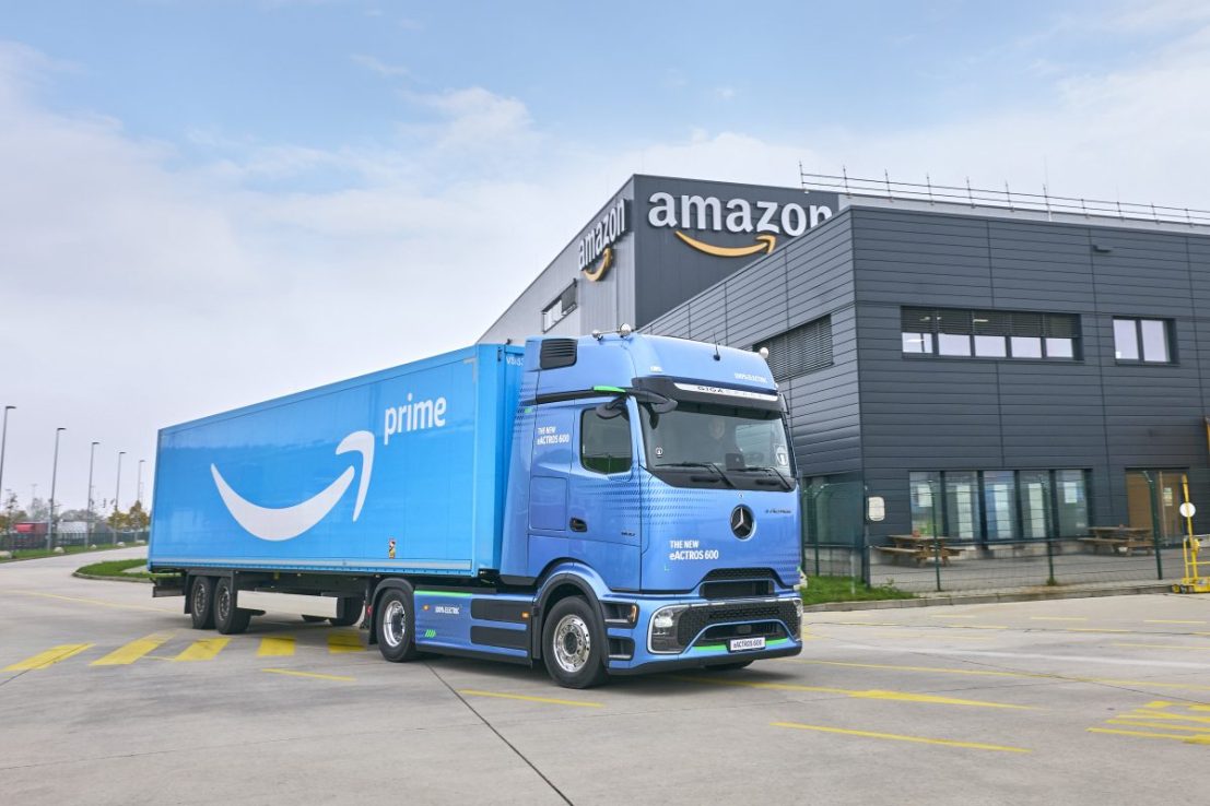 Amazon has begun rolling out the first of its largest-ever UK electric heavy-goo