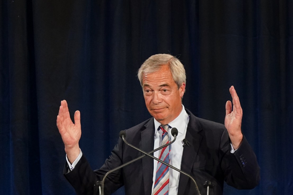 Nigel Farage has vowed to make sweeping spending cuts before introducing tax cuts if Reform get elected into government. (Photo by Ian Forsyth/Getty Images)
