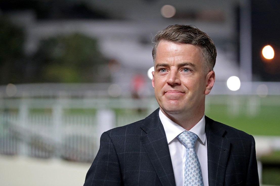 Jamie Richards saddles Written Casa at Happy Valley on Wednesday