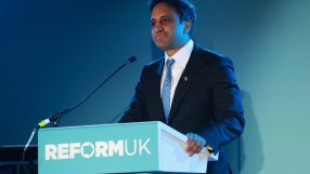 Former Chairman of Reform UK, Zia Yusuf addresses Reform UK supporters.