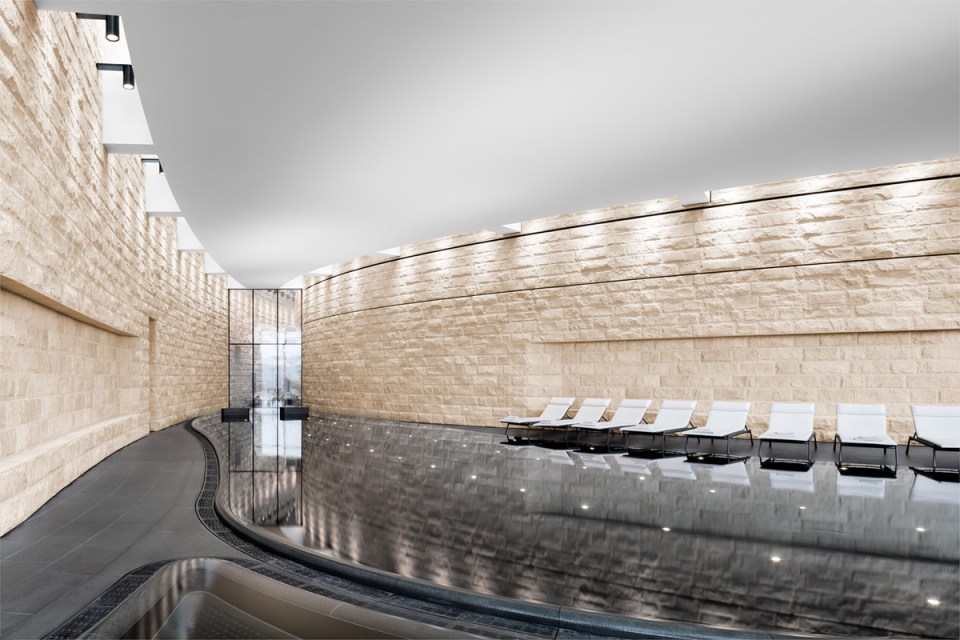 The Dolder Grand's 4,000sqm spa boasts an elegant indoor pool and outdoor hot tub