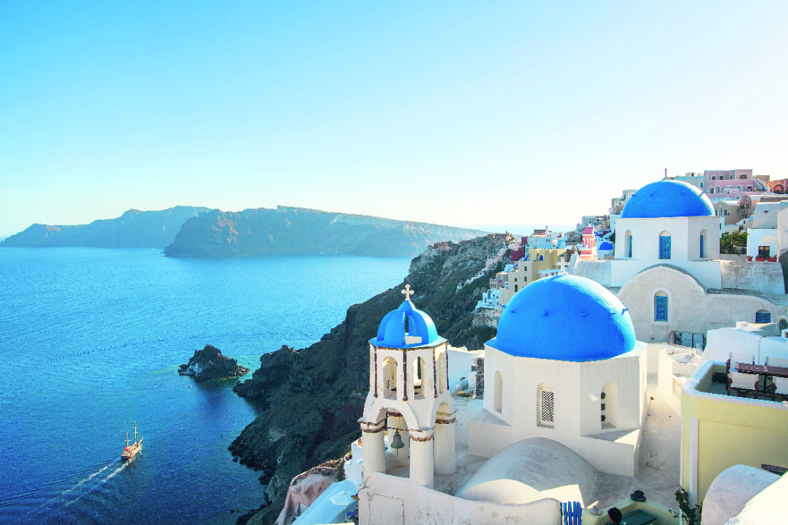 Adam Hay-Nicholls went to Santorini, where there is an overtourism problem