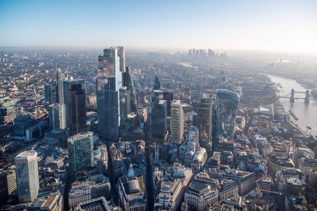 An aerial view of 85 Gracechurch Street. Credit: City of London Corporation