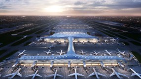 A render of Heathrow West's Terminal 6 (Image courtesy of the Arora Group)