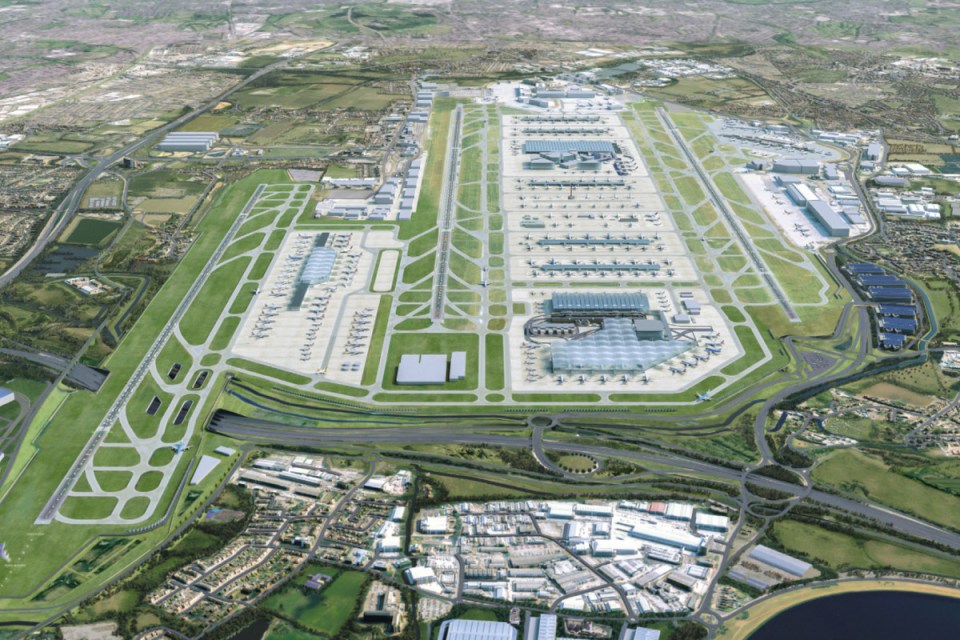Heathrow's plan would force the M25 to be re-routed (image courtesy of Heathrow)