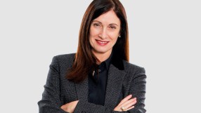 Cindy Rose discussing WPPs &pound;500m savings plan during a press conference amid profit decline