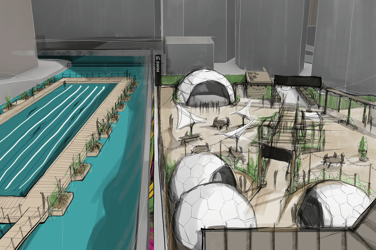 Canary Wharf announces plans for an Olympic-sized open-water lido