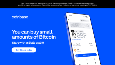 Coinbase platform interface showcasing Bitcoin transactions and digital currency management for secure investments