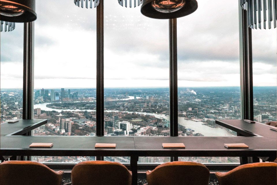 The view from Restaurant Gordon Ramsay High