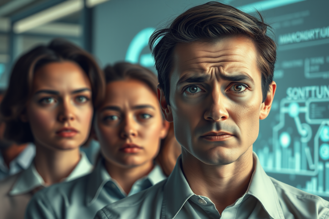 While 75 per cent of UK employees are comfortable working alongside AI agents, only 27 per cent are comfortable being managed by one (Image generated with AI)