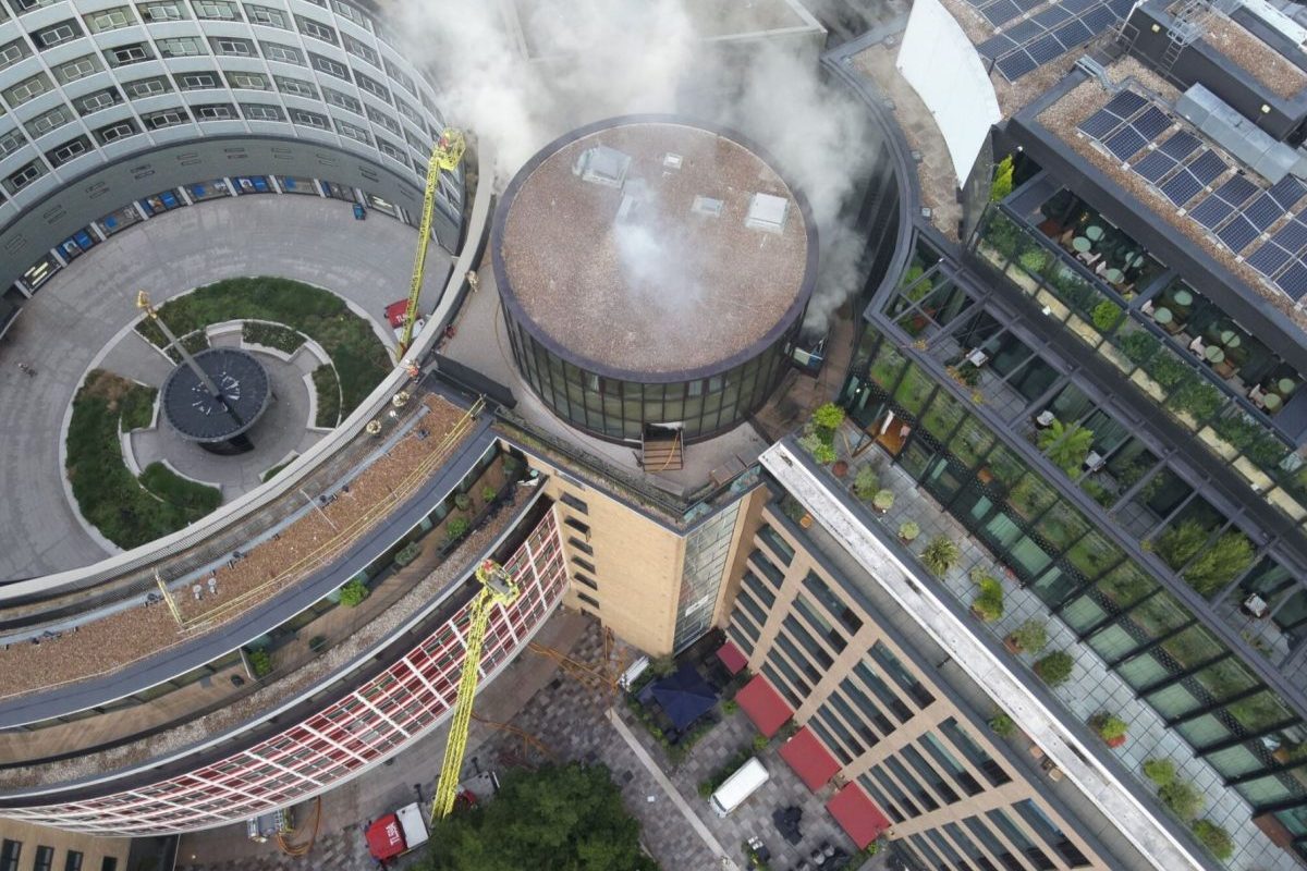Firefighters tackle blaze at BBC’s former HQ Television Centre