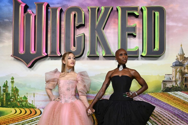 Ariana Grande and Cynthia Erivo attend the "Journey Through Oz" Tour to celebrate the Australian premiere of Wicked at State Theatre on 3 November, 2024 in Sydney, Australia. (Photo by Saverio Marfia/Getty Images)