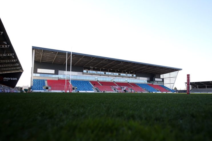 Super League team Salford Red Devils have been accused of trying to buy their £14m stadium using fraudulent bank documents.