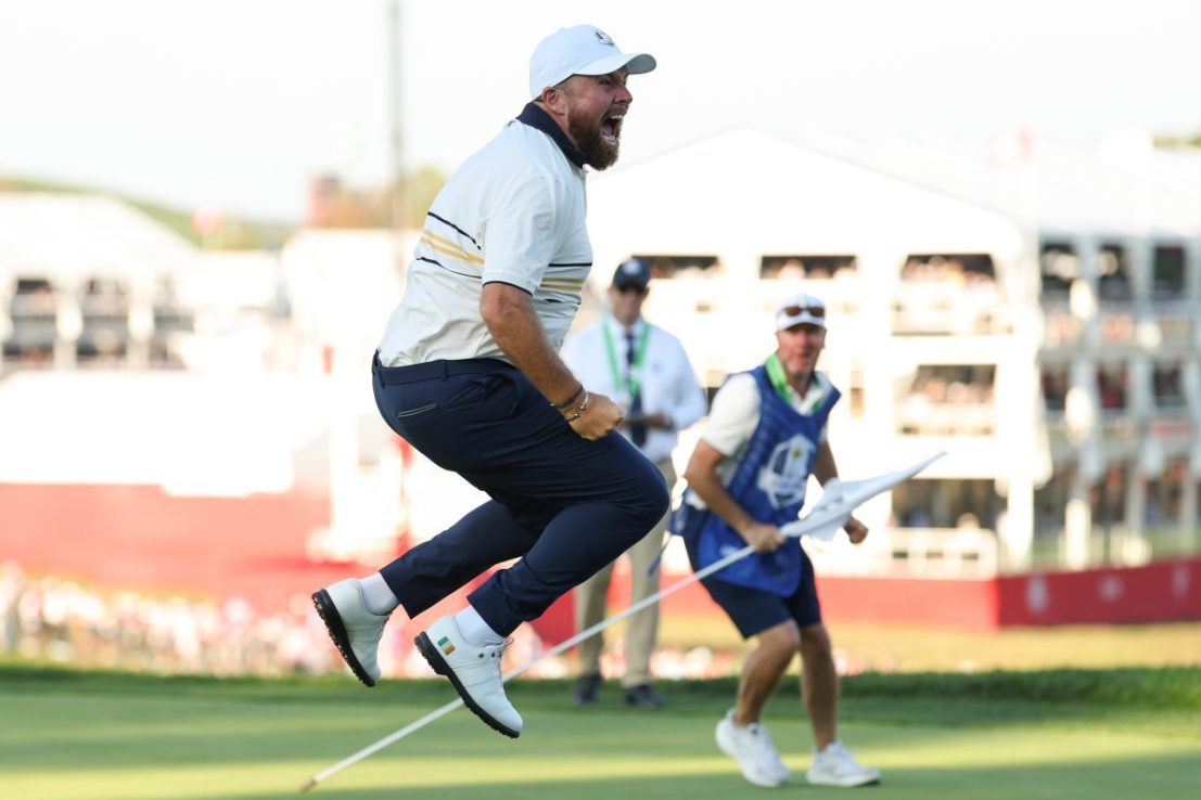 Shane Lowry secured the Ryder Cup for Europe at Bethpage Black on Sunday