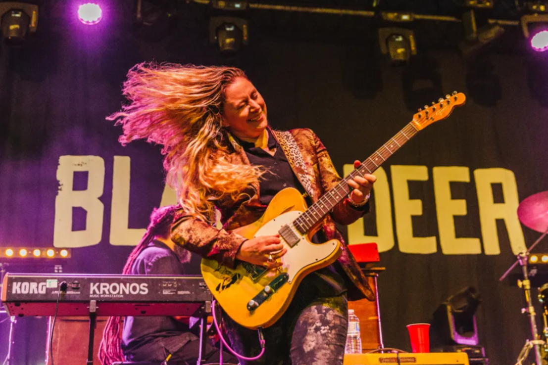 Guitarist on Stage Black Deer  City Winners prize