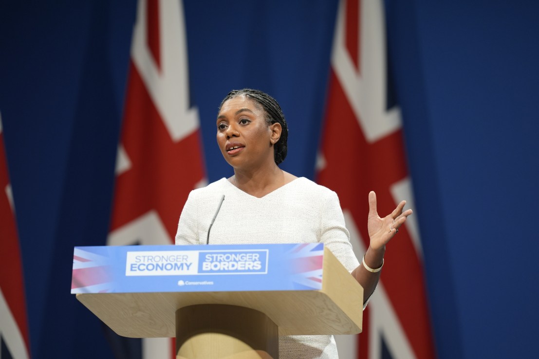 During her pivotal speech, Tory leader Kemi Badenoch sought to restore the party’s credentials for protecting the UK’s public finances.
Danny Lawson/PA Wire
