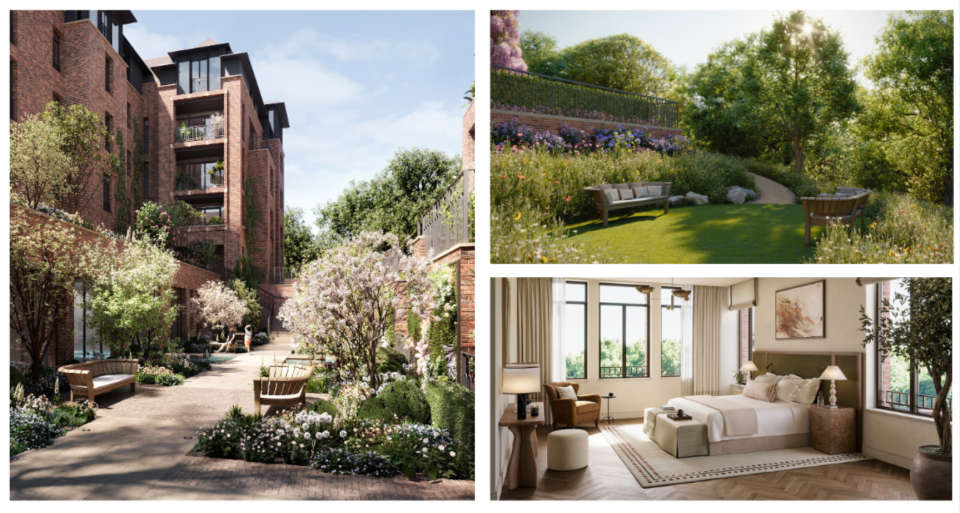 Luxury apartments on Bishops Avenue, showcasing modern architecture and exclusive residential living in a prestigious area.