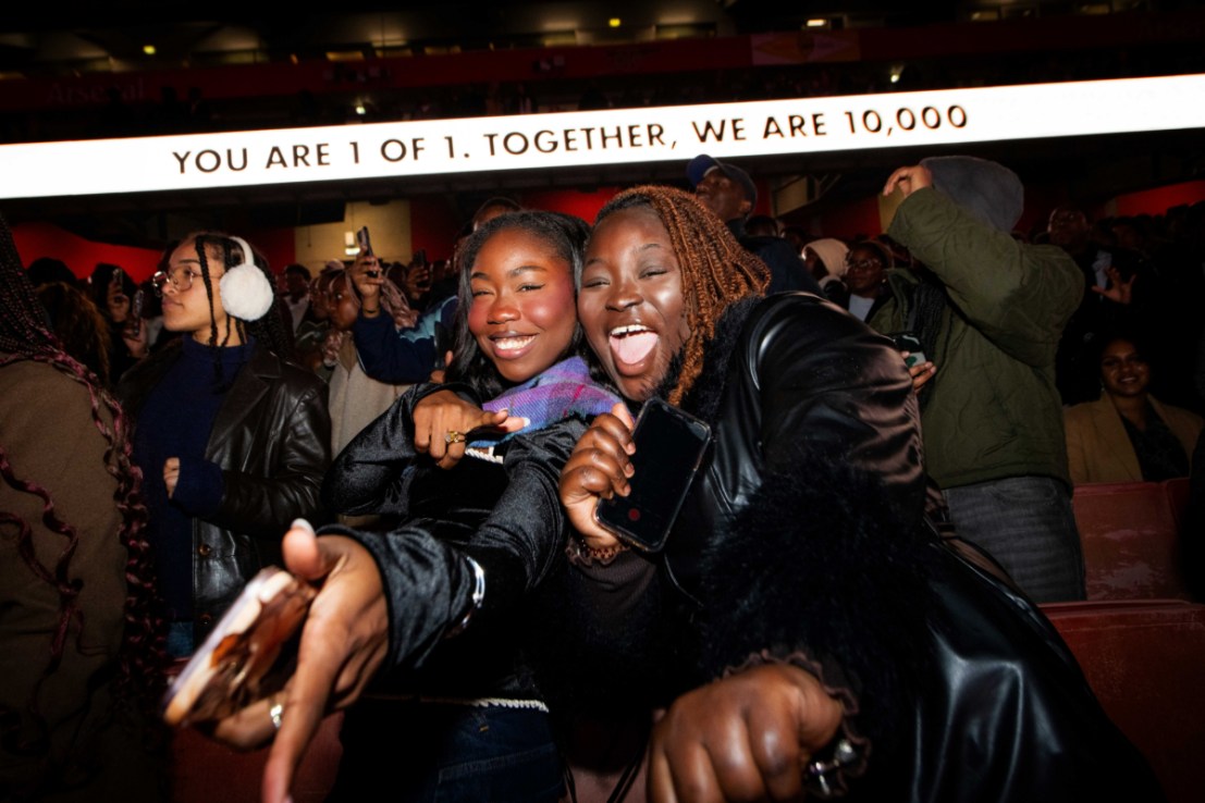 A pair of interns from the 10,000 Black Interns Foundation