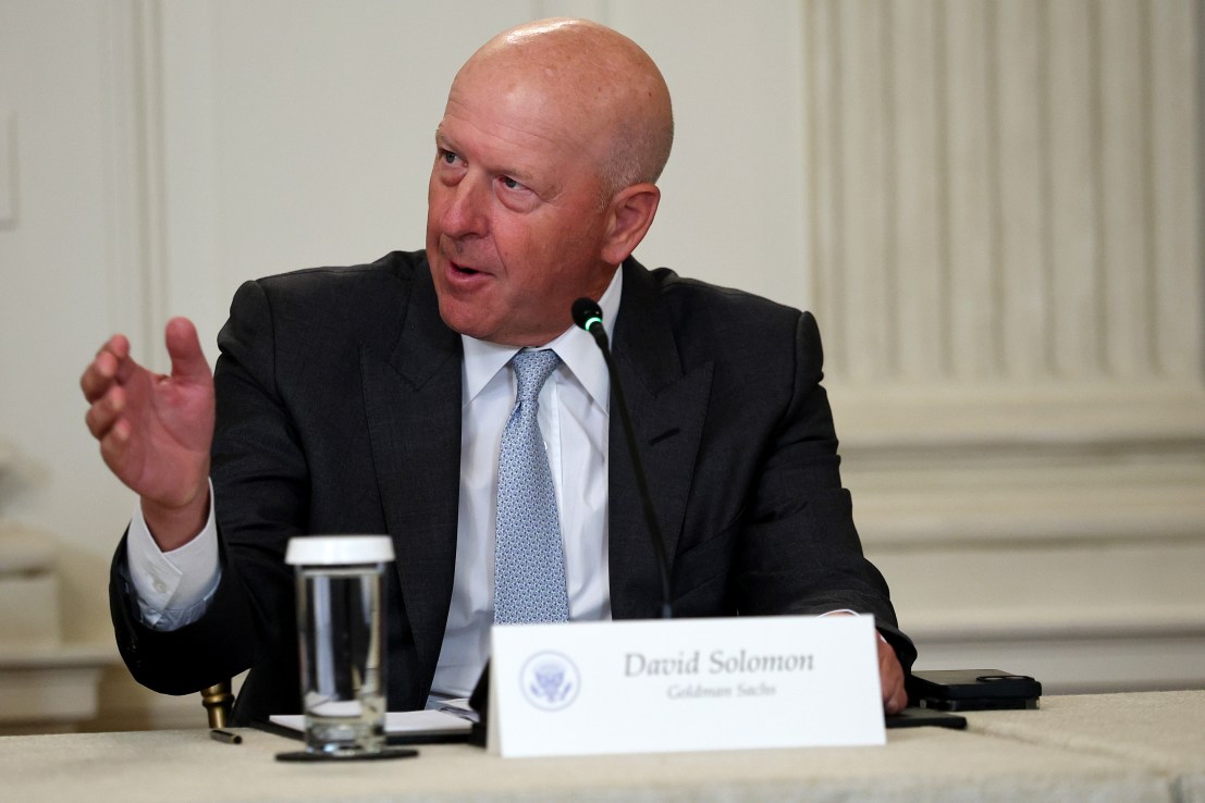 Goldman Sachs chief executive David Solomon (Photo by Win McNamee/Getty Images)
